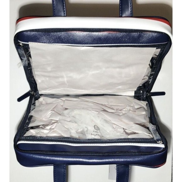 Tommy Hilfiger Cosmetic Makeup Bag- One Size, Navy/Red/White MSRP: $68 NWT - Picture 4 of 5